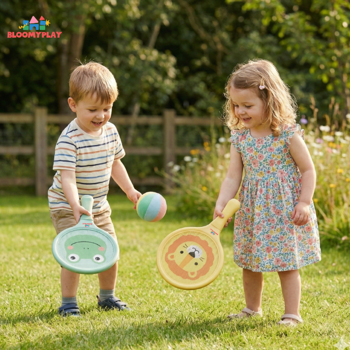 Kids Indoor & Outdoor Mesh Racket Set