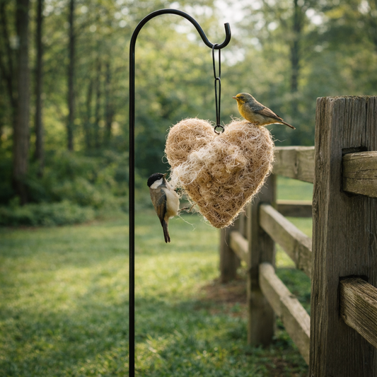 Black Metal Shepherds Hook Lantern Hangers with Prong Base